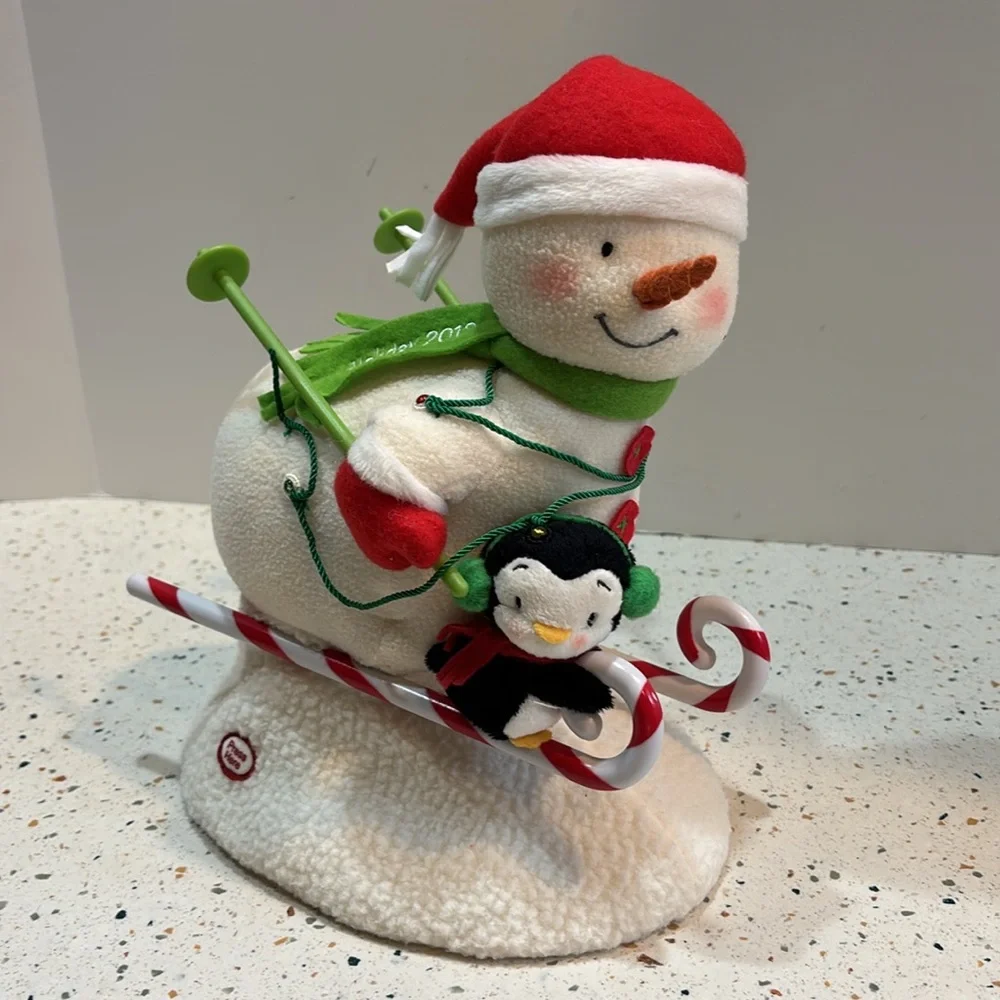 Hallmark‎ Jingle Pals 2012 Snowman & Penguin Ski Plush Animated Musical